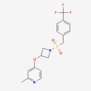 2-Methyl-4-[(1-{[4-(trifluoromethyl)phenyl]methanesulfonyl}azetidin-3-yl)oxy]pyridine