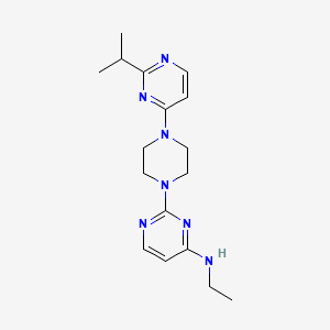 N-ethyl-2-{4-[2-(propan-2-yl)pyrimidin-4-yl]piperazin-1-yl}pyrimidin-4-amine