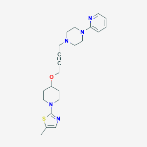 1-(4-{[1-(5-Methyl-1,3-thiazol-2-yl)piperidin-4-yl]oxy}but-2-yn-1-yl)-4-(pyridin-2-yl)piperazine