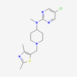 5-chloro-N-{1-[(2,4-dimethyl-1,3-thiazol-5-yl)methyl]piperidin-4-yl}-N-methylpyrimidin-2-amine