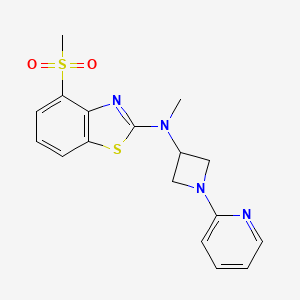 4-methanesulfonyl-N-methyl-N-[1-(pyridin-2-yl)azetidin-3-yl]-1,3-benzothiazol-2-amine