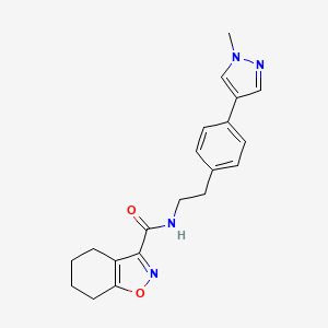 N-{2-[4-(1-methyl-1H-pyrazol-4-yl)phenyl]ethyl}-4,5,6,7-tetrahydro-1,2-benzoxazole-3-carboxamide