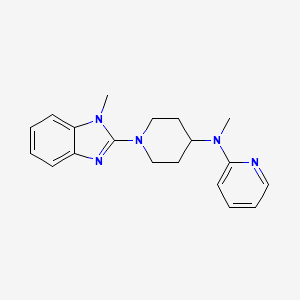 N-methyl-N-[1-(1-methyl-1H-1,3-benzodiazol-2-yl)piperidin-4-yl]pyridin-2-amine