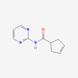 N-(pyrimidin-2-yl)cyclopent-3-ene-1-carboxamide