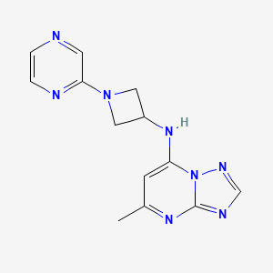 N-{5-methyl-[1,2,4]triazolo[1,5-a]pyrimidin-7-yl}-1-(pyrazin-2-yl)azetidin-3-amine