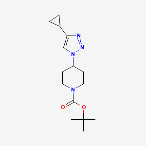 tert-butyl 4-(4-cyclopropyl-1H-1,2,3-triazol-1-yl)piperidine-1-carboxylate