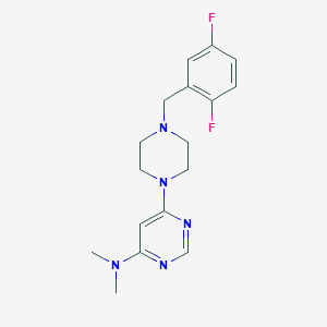 6-{4-[(2,5-difluorophenyl)methyl]piperazin-1-yl}-N,N-dimethylpyrimidin-4-amine