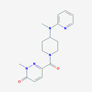 2-Methyl-6-{4-[methyl(pyridin-2-yl)amino]piperidine-1-carbonyl}-2,3-dihydropyridazin-3-one