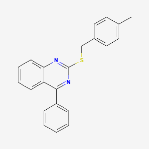 2-[(4-Methylbenzyl)sulfanyl]-4-phenylquinazoline