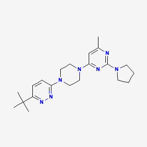 4-[4-(6-Tert-butylpyridazin-3-yl)piperazin-1-yl]-6-methyl-2-(pyrrolidin-1-yl)pyrimidine