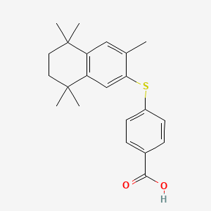 B1226689 4-((5,6,7,8-Tetrahydro-3,5,5,8,8-pentamethyl-2-naphthyl)thio)benzoic acid CAS No. 173156-91-7