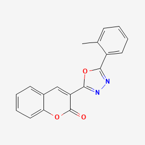 3-[5-(2-methylphenyl)-1,3,4-oxadiazol-2-yl]-2H-chromen-2-one