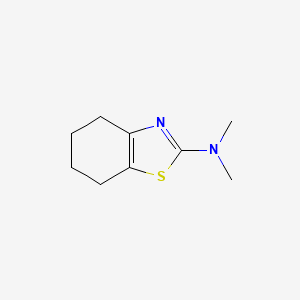 molecular formula C9H14N2S B12266921 2-Benzothiazolamine, 4,5,6,7-tetrahydro-N,N-dimethyl- CAS No. 2933-30-4