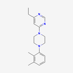 molecular formula C18H24N4 B12266926 4-[4-(2,3-Dimethylphenyl)piperazin-1-yl]-6-ethylpyrimidine 