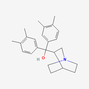 molecular formula C24H31NO B1226697 1-氮杂双环[2.2.2]辛烷-3-基-双(3,4-二甲苯基)甲醇 CAS No. 57734-80-2