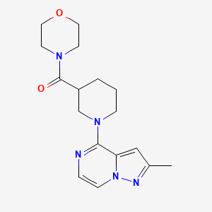 4-(1-{2-Methylpyrazolo[1,5-a]pyrazin-4-yl}piperidine-3-carbonyl)morpholine