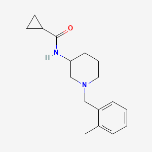 N-{1-[(2-methylphenyl)methyl]piperidin-3-yl}cyclopropanecarboxamide