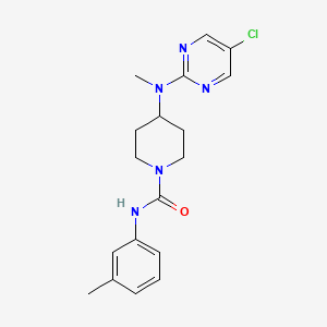 4-[(5-chloropyrimidin-2-yl)(methyl)amino]-N-(3-methylphenyl)piperidine-1-carboxamide