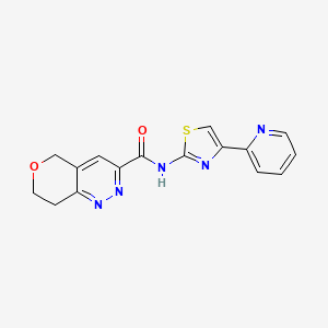 N-[4-(pyridin-2-yl)-1,3-thiazol-2-yl]-5H,7H,8H-pyrano[4,3-c]pyridazine-3-carboxamide