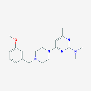 4-{4-[(3-methoxyphenyl)methyl]piperazin-1-yl}-N,N,6-trimethylpyrimidin-2-amine