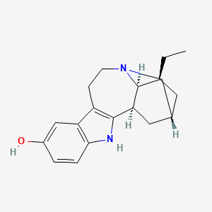 molecular formula C19H24N2O B1226712 Ibogamin-12-ol 