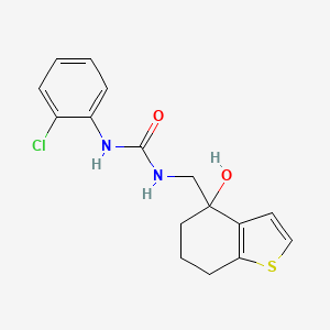 1-(2-Chlorophenyl)-3-[(4-hydroxy-4,5,6,7-tetrahydro-1-benzothiophen-4-yl)methyl]urea