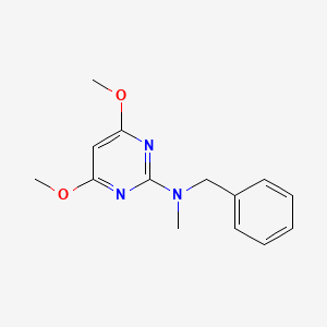 molecular formula C14H17N3O2 B12267191 N-benzyl-4,6-dimethoxy-N-methylpyrimidin-2-amine 