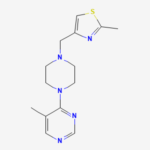 5-Methyl-4-{4-[(2-methyl-1,3-thiazol-4-yl)methyl]piperazin-1-yl}pyrimidine