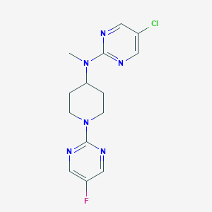 5-chloro-N-[1-(5-fluoropyrimidin-2-yl)piperidin-4-yl]-N-methylpyrimidin-2-amine