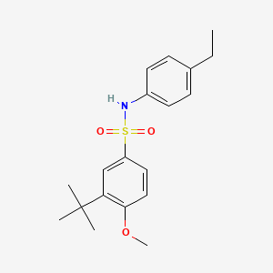 3-tert-butyl-N-(4-ethylphenyl)-4-methoxybenzenesulfonamide