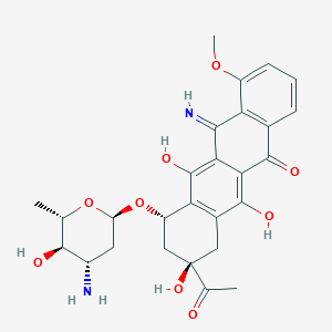 (8R,10S)-8-acetyl-10-[(2R,4S,5R,6S)-4-amino-5-hydroxy-6-methyloxan-2-yl]oxy-6,8,11-trihydroxy-12-imino-1-methoxy-9,10-dihydro-7H-tetracen-5-one