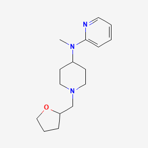 molecular formula C16H25N3O B12267227 N-methyl-N-{1-[(oxolan-2-yl)methyl]piperidin-4-yl}pyridin-2-amine 