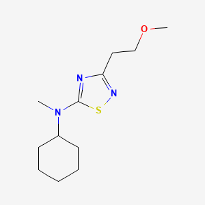 N-cyclohexyl-3-(2-methoxyethyl)-N-methyl-1,2,4-thiadiazol-5-amine