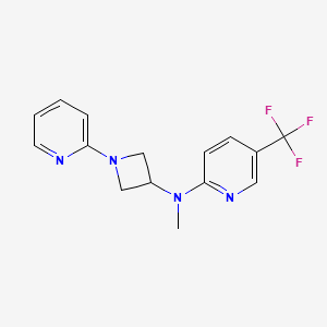 N-methyl-N-[1-(pyridin-2-yl)azetidin-3-yl]-5-(trifluoromethyl)pyridin-2-amine