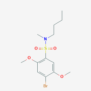 4-bromo-N-butyl-2,5-dimethoxy-N-methylbenzene-1-sulfonamide