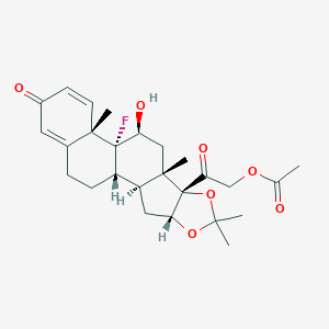 molecular formula C26H33FO7 B122673 Triamcinolone acetonide 21-acetate CAS No. 3870-07-3