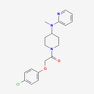 2-(4-Chlorophenoxy)-1-{4-[methyl(pyridin-2-yl)amino]piperidin-1-yl}ethan-1-one