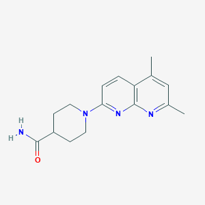 1-(5,7-Dimethyl-1,8-naphthyridin-2-yl)piperidine-4-carboxamide