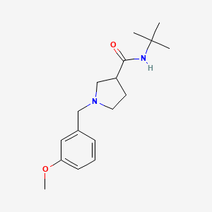 molecular formula C17H26N2O2 B12267324 N-tert-butyl-1-[(3-methoxyphenyl)methyl]pyrrolidine-3-carboxamide 