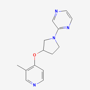 2-{3-[(3-Methylpyridin-4-yl)oxy]pyrrolidin-1-yl}pyrazine