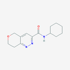 molecular formula C14H19N3O2 B12267343 N-cyclohexyl-5H,7H,8H-pyrano[4,3-c]pyridazine-3-carboxamide 