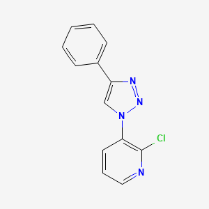 2-chloro-3-(4-phenyl-1H-1,2,3-triazol-1-yl)pyridine