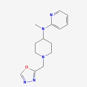 N-methyl-N-{1-[(1,3,4-oxadiazol-2-yl)methyl]piperidin-4-yl}pyridin-2-amine