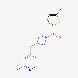 2-Methyl-4-{[1-(5-methylthiophene-2-carbonyl)azetidin-3-yl]oxy}pyridine