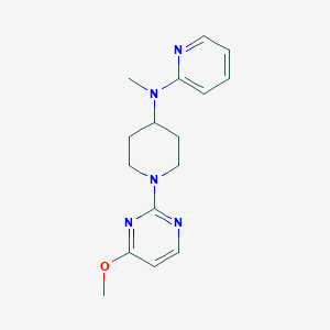 molecular formula C16H21N5O B12267484 N-[1-(4-methoxypyrimidin-2-yl)piperidin-4-yl]-N-methylpyridin-2-amine 