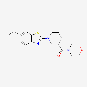 6-Ethyl-2-[3-(morpholine-4-carbonyl)piperidin-1-yl]-1,3-benzothiazole