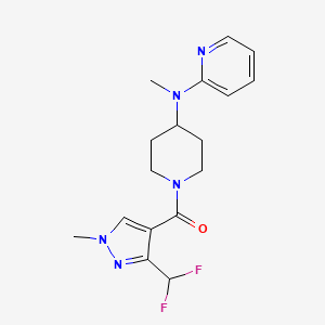 N-{1-[3-(difluoromethyl)-1-methyl-1H-pyrazole-4-carbonyl]piperidin-4-yl}-N-methylpyridin-2-amine