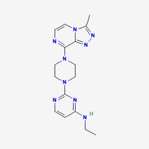 N-ethyl-2-(4-{3-methyl-[1,2,4]triazolo[4,3-a]pyrazin-8-yl}piperazin-1-yl)pyrimidin-4-amine