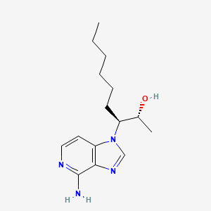 molecular formula C15H24N4O B1226752 erythro-9-(2-Hydroxy-3-nonyl)-3-deazaadenine CAS No. 87871-09-8