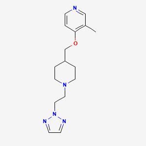 3-methyl-4-({1-[2-(2H-1,2,3-triazol-2-yl)ethyl]piperidin-4-yl}methoxy)pyridine